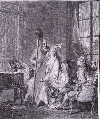 The Common Chord, gravert av I.S. Helman (1743–1809) av Jean Michel the Younger (after) Moreau