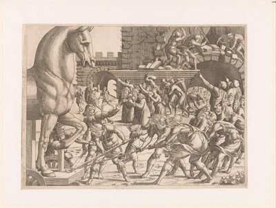 Ta inn den trojanske hesten Historien om den trojanske krigen (serietittel) av Jean Mignon (attributed to)