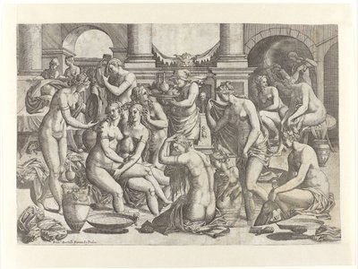 Badenymfen av Jean Mignon