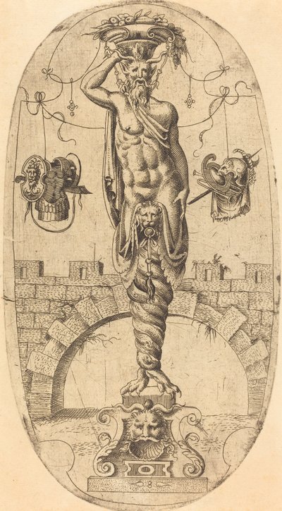 Satyr med vridde ben av Jean Mignon