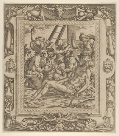Klagesangen over Kristus, 1535-55. av Jean Mignon