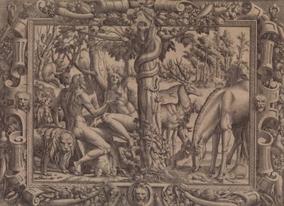 The Temptation of Eva, 1535-55. av Jean Mignon