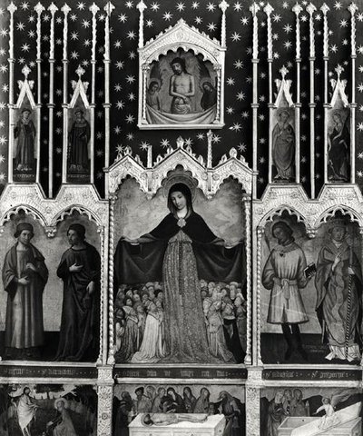 Virgin of Mercy, ca. 1429 (se også detalj 167594) (tempera på panel) av Jean Mirailhet