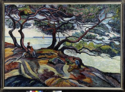Isle of Hyeres siden Cape Bernar av Jean Misceslas Peske