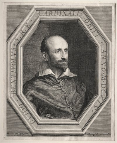 Kardinal Guido Bentivoglio, pavelig nuntius ved hoffet til Ludvig XIII av Jean Morin