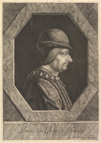Louis XI, konge av Frankrike. av Jean Morin