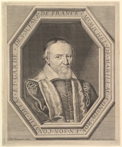 Michel de Marillac, statsrådgiver og selenes vokter, 1600-tallet. av Jean Morin
