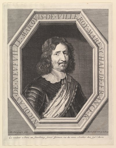Nicolas de Neuville, Marquis de Villeroy. av Jean Morin