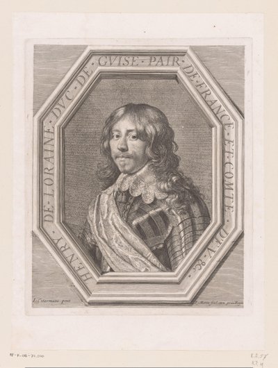Portrett av Henry II de Lorraine, hertugen av Guise av Jean Morin
