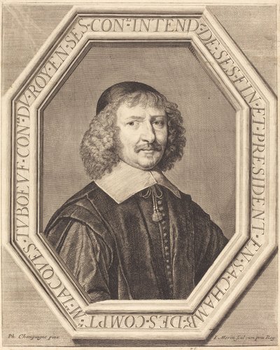 Jacques Tuboeuf av Jean Morin after Philippe de Champaigne