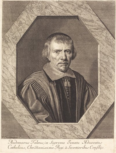 Omer Talon av Jean Morin after Philippe de Champaigne