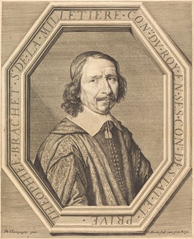 Theophile Brachet de la Milletiere av Jean Morin after Philippe de Champaigne