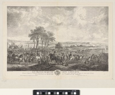 Grote paardenmarkt Det store hestemarkedet (tittel på objekt) av Jean Moyreau