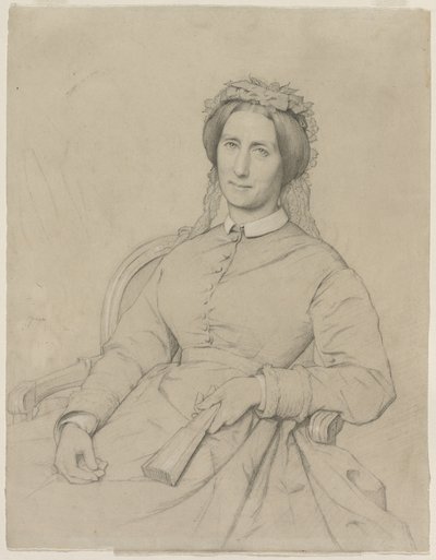 Madame Hippolyte Flandrin (Aimee Ancelot) av Jean Paul Flandrin