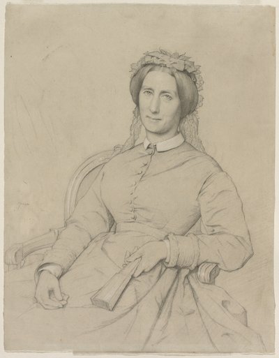 Madame Hippolyte Flandrin Aimée Ancelot, 1869. av Jean Paul Flandrin