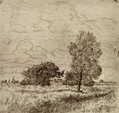 Sommervind, 1904-06 (tørrpunkt) av Jean Paul Kayser