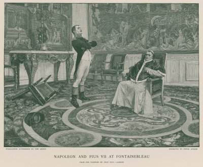 Napoleon og Pius VII ved Fontainebleau av Jean Paul Laurens