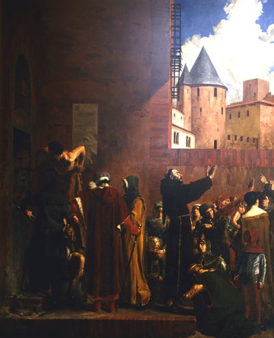 Beleiringen av Carcassonne, 1209 c1858-1921 av Jean Paul Laurens