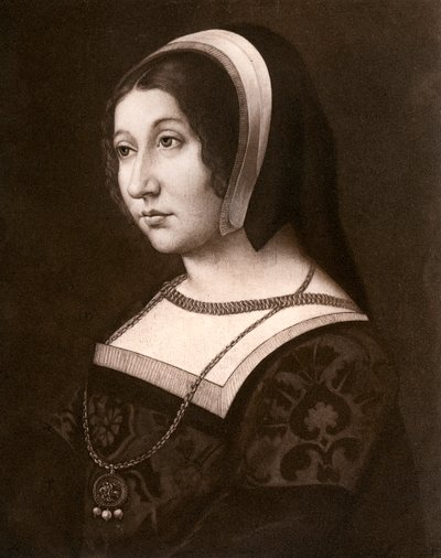 Ukjent kvinne, tidligere kjent som Margaret Tudor, c1520, 1902. av Jean Perreal