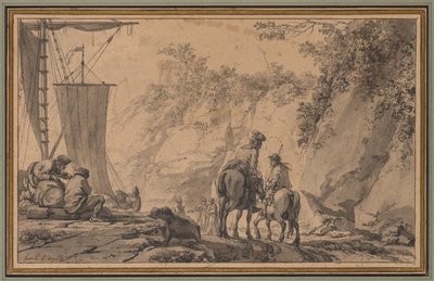Figurer i et landskap av Jean Pierre Louis Laurent Houël