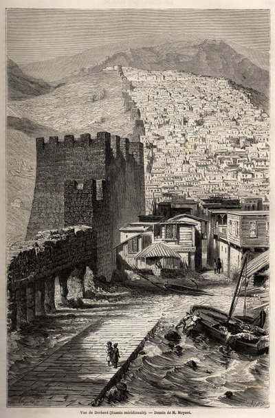 Utsikt over Derbent av Jean Pierre Moynet