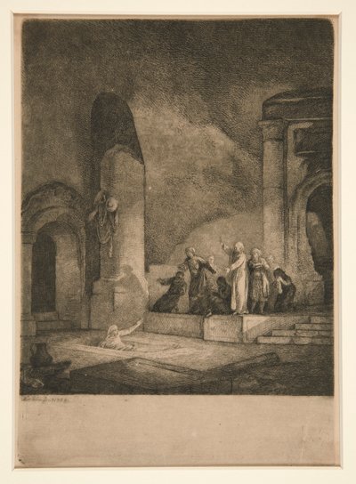Oppdragelse av Lasarus av Jean Pierre Norblin