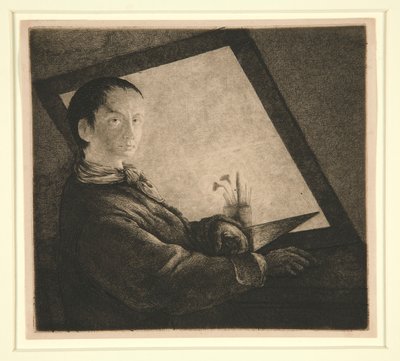 Selvportrett av Jean Pierre Norblin