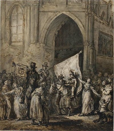 Scene av revolusjonen av Jean Pierre Norblin de La Gourdaine