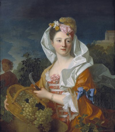 Portrett av en dame som Pomona av Jean Ranc