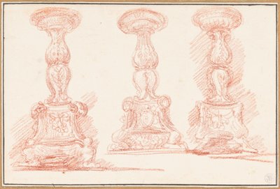 Studie av kandelaber av Jean Robert Ango