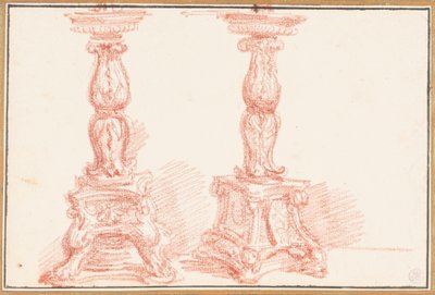 Studie av kandelaber av Jean Robert Ango