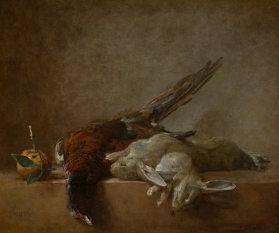 Stilleben med spill av Jean Baptiste Simeon Chardin