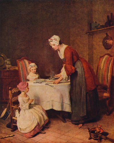 Grace eller Le Benedicite fransk tittel, c1740. av Jean Baptiste Simeon Chardin