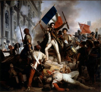 Kamp på Hotel de Ville, 28. juli 1830 av Jean Victor Schnetz