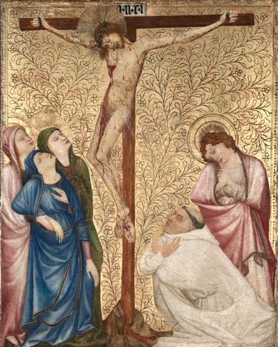 Golgata med en karteusermunk av Jean de Beaumetz