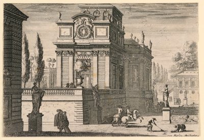 En park av et slott av Jean le Pautre