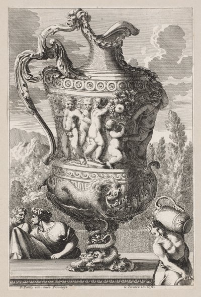 Dekorativ urne, 1600-tallet. av Jean le Pautre