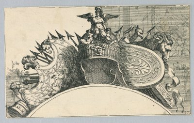 Trophy of Arms (Et våpentrofé over en kleshenger) av Jean le Pautre