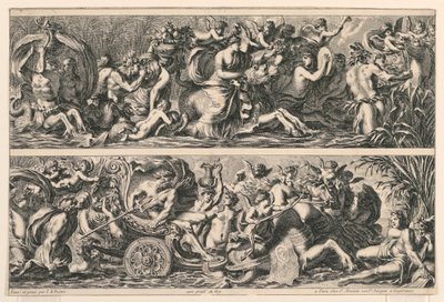 To friser, fra "Fiezes Foliage and Other Ornaments" av Jean le Pautre