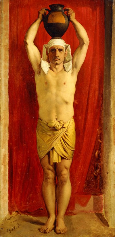 egyptisk vannbærer, av Jean or Jehan Georges Vibert
