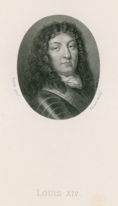 Kong Ludvig XIV av Jean the Elder Petitot