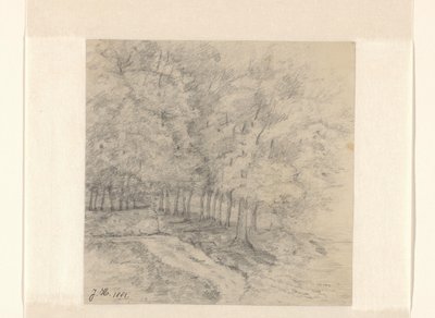 Landskap med trær av Jeanne Marie Heynsius (signed by artist)