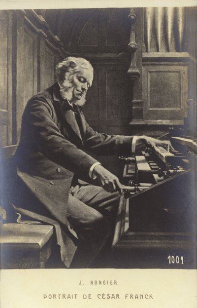 Cesar Franck, belgisk født komponist, pianist, organist og musikklærer som jobbet i Paris i løpet av sitt voksne liv (1822-1890) av Jeanne Rongier