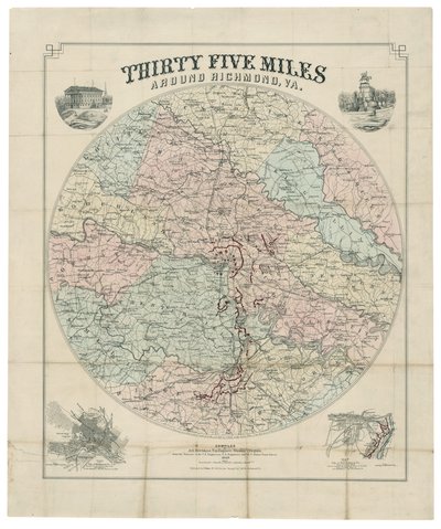 Trettifem miles rundt Richmond, Va. av Jedediah Hotchkiss