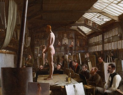 Bouguereaus Atelier ved Académie Julian, Paris av Jefferson David Chalfant