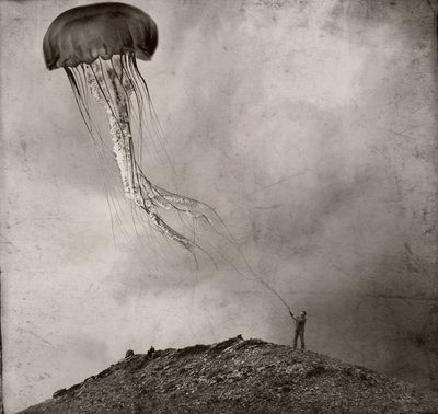 Surrealistisk manetdrage av Jeffrey Hummel