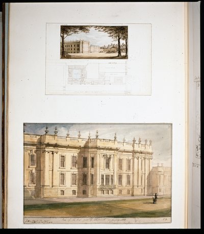 Design for East Elevation, Chatsworth House av Jeffry Wyatville