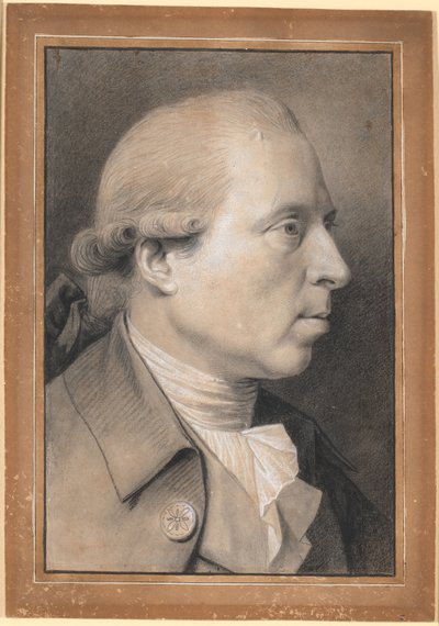 Portrett av billedhuggeren, professor Nikolaj Dajon av Jens Juel