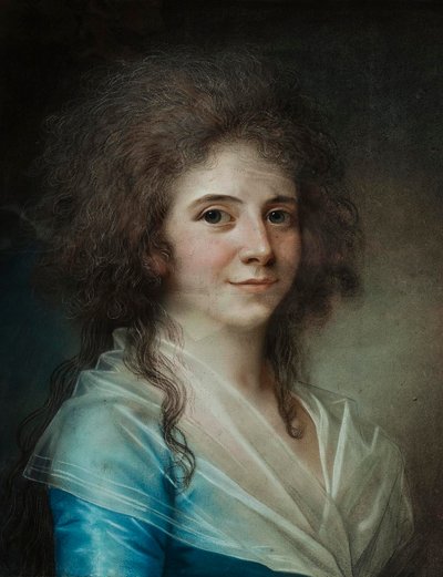 Portrett av hoffdamen Wilhelmine Bertouch av Jens Juel