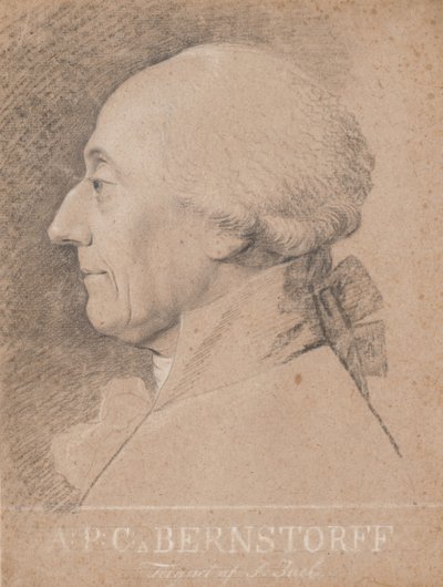 Portrett av statsmannen A.P. Bernstorff av Jens Juel